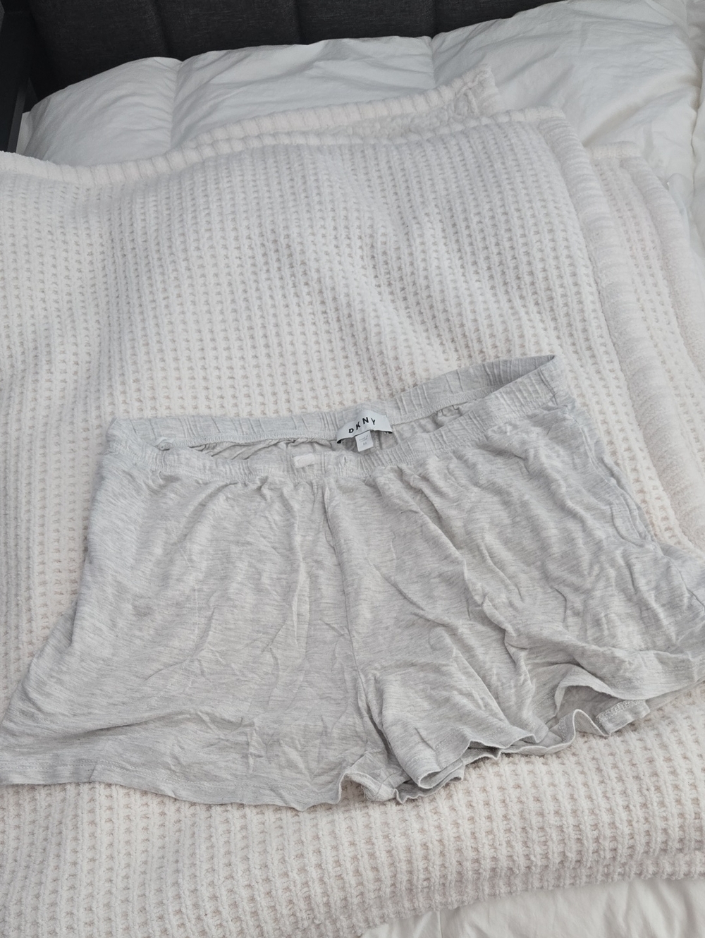 DKNY Light Gray Women's Cotton Lounge Shorts